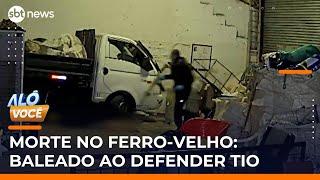 Sobrinho morre baleado ao defender tio de tiros em oficina | #AloVoce