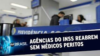Agências do INSS reabrem sem médicos peritos para atendimento aos segurados | SBT Brasil (14/09/20)