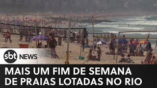 Mais um fim de semana de praias lotadas no Rio