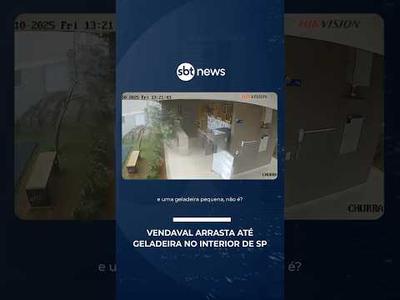 Flagra: vendaval arrasta até geladeira em Cravinhos, no interior de SP | #SBTNoticias