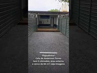 "Papudinha": Cela de Anderson Torres tem 5 cômodos, área externa e cerca de 65 m²; veja imagens