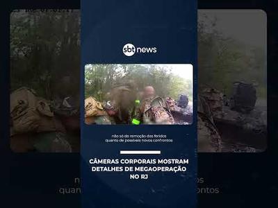 Câmeras corporais mostram detalhes de megaoperação no RJ | #SBTManhã