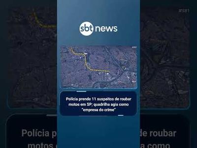 Polícia prende suspeitos de roubar motos em SP; quadrilha agia como “empresa do crime” | #SBTBrasil