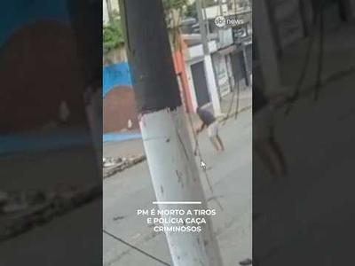 Policial é morto a tiros na zona leste de SP; câmera flagrou crime | #PrimeiroImpacto