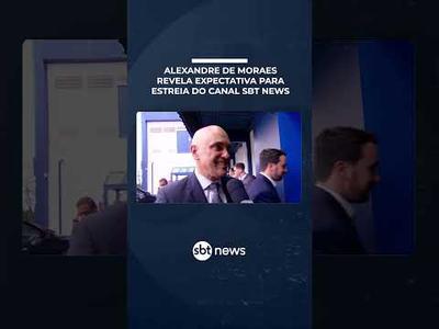 Alexandre de Moraes revela expectativa para canal do SBT News