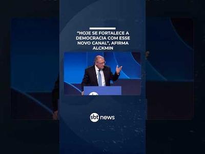 'Hoje se fortalece a democracia com esse novo canal', diz Geraldo Alckmin sobre SBT News