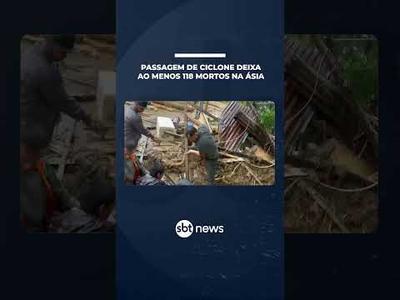 Passagem de ciclone deixa ao menos 118 mortos na Ásia | #SBTNotícias