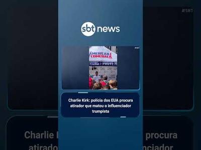 Charlie Kirk: polícia dos EUA procura atirador que matou o influenciador trumpista | #SBTBrasil