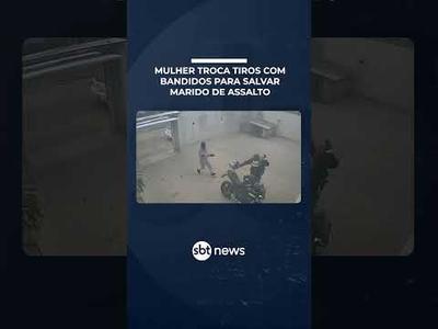 Mulher troca tiros com bandidos para salvar marido de assalto em Içara (SC) | #PrimeiroImpacto
