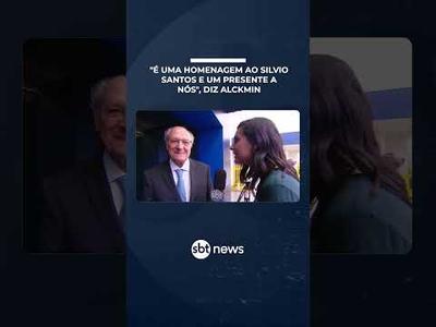 "É uma honra ao Silvio Santos e um presente a nós", diz Alckmin
