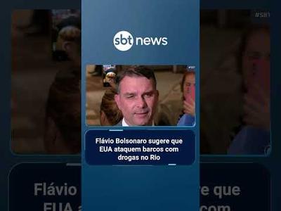 Flávio Bolsonaro sugere que EUA ataquem barcos com drogas no Rio de Janeiro | #SBTBrasil
