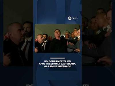 Bolsonaro deixa UTI após pneumonia bacteriana, mas segue internado | #JornaldoSBTNews