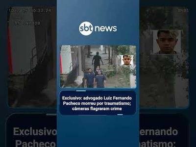 Morte de advogado em SP: Luiz Fernando Pacheco foi vítima de latrocínio, conclui polícia |#SBTBrasil