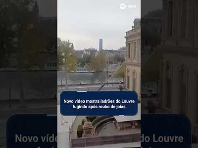 Novo vídeo mostra ladrões do Louvre fugindo após roubo de joias