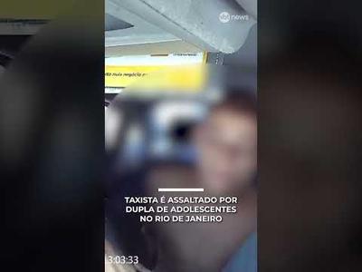 Taxista é assaltado por dupla de adolescentes no Rio de Janeiro