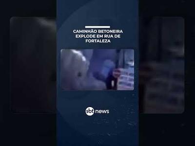 Flagra: Caminhão betoneira explode em rua de Fortaleza | #PrimeiroImpacto
