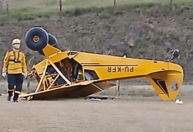 Avião de pequeno porte cai em Bom Retiro (SC) e deixa um morto