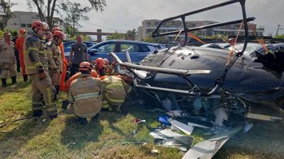 Vídeo: veja momento da colisão entre helicópteros no Rio