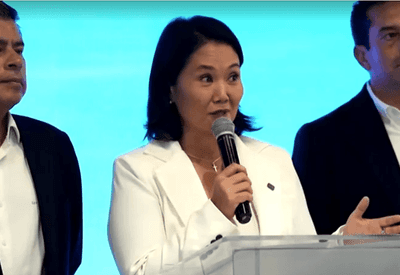 Com 100% das urnas, Keiko Fujimori vence eleição no Peru