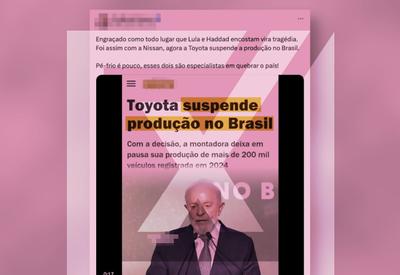 Toyota suspendeu atividades devido a temporal e não por suposta crise
