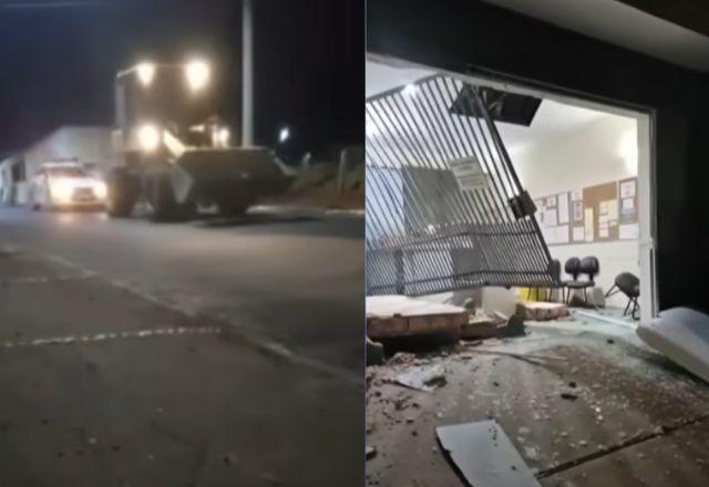 VÍDEO: Empresário avança com retroescavadeira contra cartório após demora em divórcio no PR