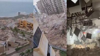 Veja imagens da destruição após terremotos na Venezuela