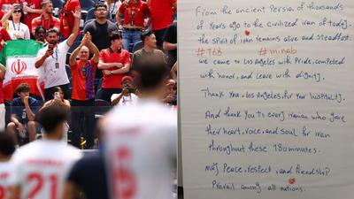 Carta do Irã na Copa pede paz e agradece Los Angeles; leia