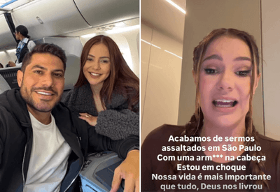 Influenciadores Mirela Janis e Yugnir Ângelo são assaltados na Faria Lima (SP)