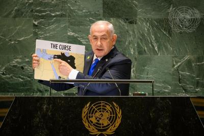 Premiê de Israel reforça discurso de guerra e enfrenta protestos na ONU