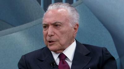 Temer: Se eu fosse o presidente ligaria para Trump