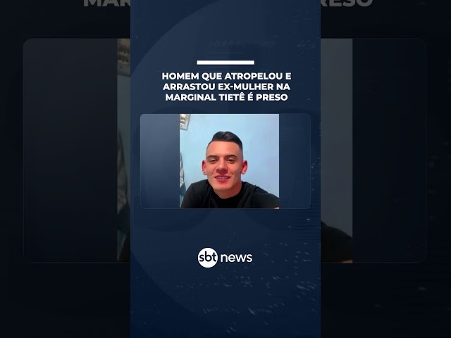 Homem que atropelou e arrastou ex-mulher na Marginal Tietê é preso | #SBTNotícias