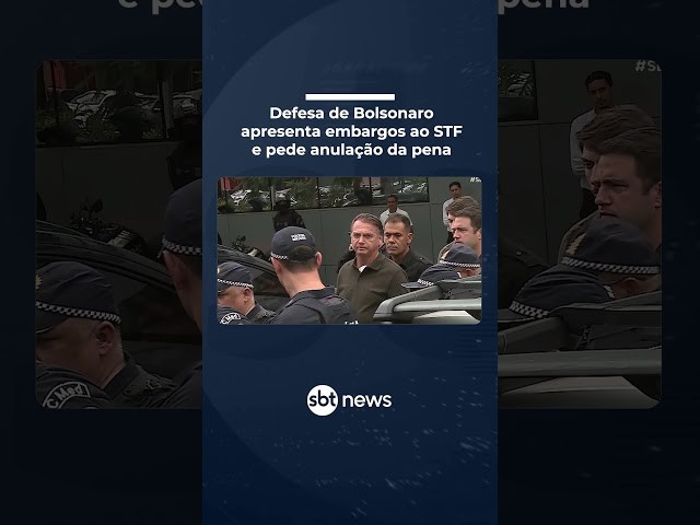 Defesa de Bolsonaro entra com recurso no STF pedindo anulação de ação penal | #SBTBrasil