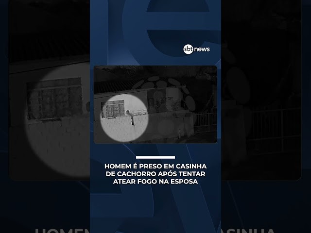 Homem é preso dormindo em casinha de cachorro após atear fogo na esposa no Paraná