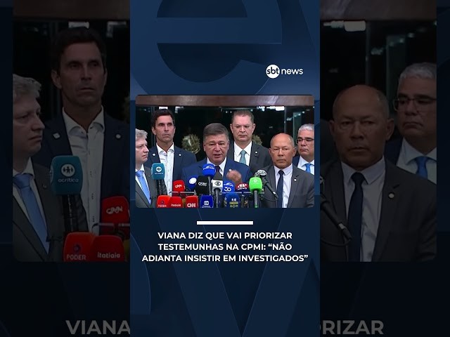 Viana vai priorizar testemunhas na CPMI: “Não adianta insistir em investigados” | #JornaldoSBTNews