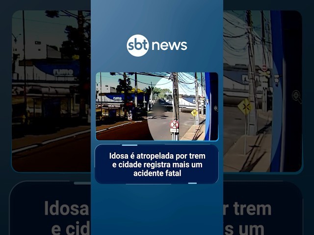 Idosa é atropelada por trem em Arapongas (PR) e cidade registra mais um acidente fatal | #SBTManhã