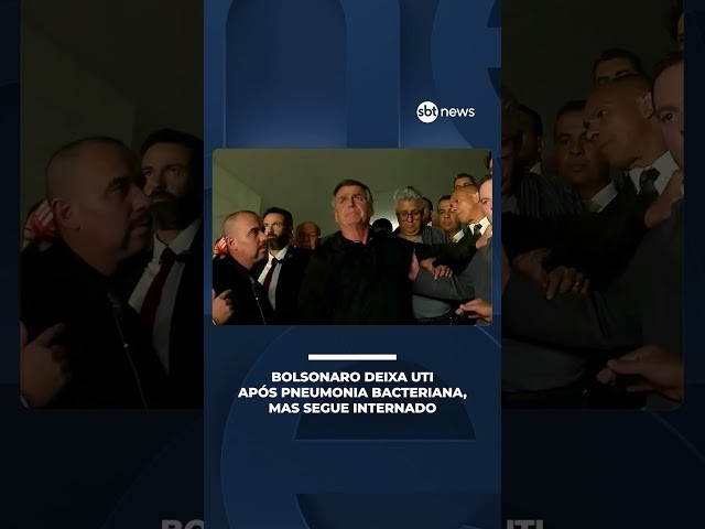 Bolsonaro deixa UTI após pneumonia bacteriana, mas segue internado | #JornaldoSBTNews