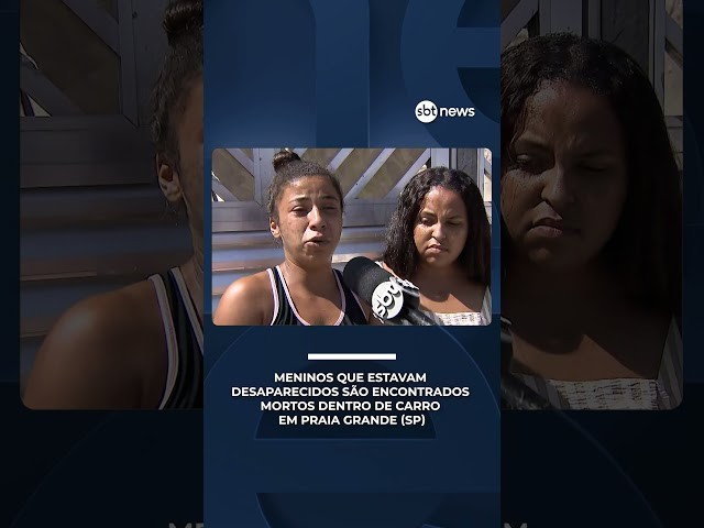 Crianças desaparecidas são encontradas mortas dentro de carro na Praia Grande (SP) | #SBTBrasil