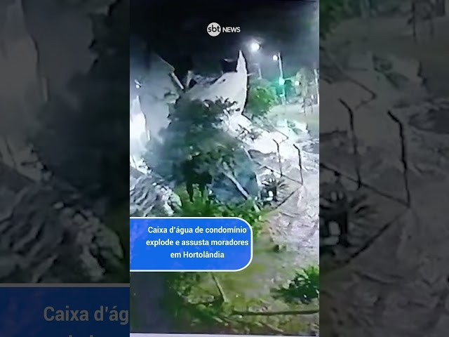 Caixa d’água de condomínio explode e assusta moradores em Hortolândia (SP)