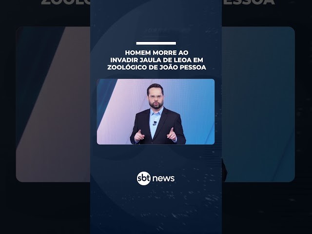 Homem morre ao invadir jaula de leoa em zoológico de João Pessoa (PB) | #SBTNotícias