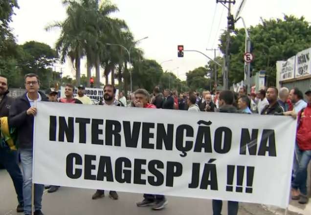 Imagem da noticia Comerciantes da CEAGESP protestam contra aumento do aluguel após chuva