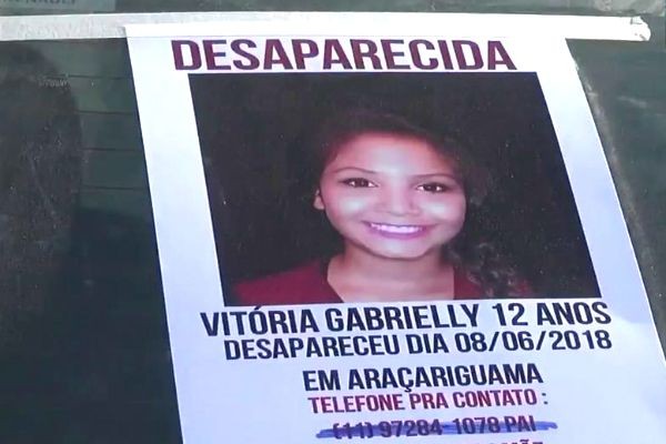 Imagem da noticia Menina de 12 anos está desaparecida há cinco dias no interior de SP