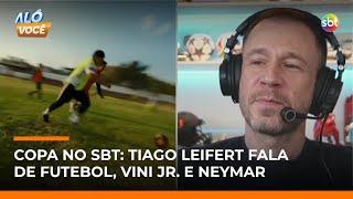 "A Seleção já joga aqui no SBT", afirma Tiago Leifert, indo para a quinta Copa | #AloVoce "A Seleção já joga aqui no SBT", afirma Tiago Leifert, indo para a quinta Copa | #AloVoce