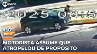 Motorista admite atropelamento proposital após briga; motociclista morreu | #AloVoce Motorista admite atropelamento proposital após briga; motociclista morreu | #AloVoce