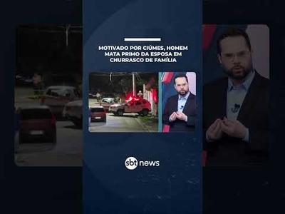 Motivado por ciúmes, homem mata primo da esposa em churrasco de família | #SBTNotícias Motivado por ciúmes, homem mata primo da esposa em churrasco de família | #SBTNotícias