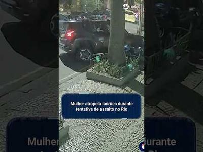 Vítima atropela e prende dois ladrões após tentativa de assalto no Rio | #SBTNews Vítima atropela e prende dois ladrões após tentativa de assalto no Rio | #SBTNews