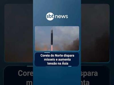 Coreia do Norte dispara mísseis e aumenta tensão; Sul convoca reunião de segurança | #SBTManha Coreia do Norte dispara mísseis e aumenta tensão; Sul convoca reunião de segurança | #SBTManha