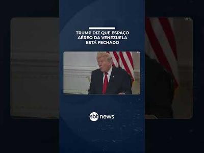 Trump diz para companhias aéreas considerarem espaço aéreo da Venezuela fechado Trump diz para companhias aéreas considerarem espaço aéreo da Venezuela fechado