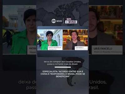 "Acordo entre EUA e China é temporário, e Brasil pode se beneficiar", avalia especialista "Acordo entre EUA e China é temporário, e Brasil pode se beneficiar", avalia especialista