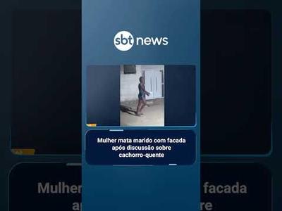 Mulher mata marido com facada após discussão sobre cachorro-quente | #AloVoce Mulher mata marido com facada após discussão sobre cachorro-quente | #AloVoce