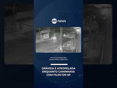 Grávida é atropelada enquanto caminhava com filho em SP; menino escapa por pouco | #SBTBrasil Grávida é atropelada enquanto caminhava com filho em SP; menino escapa por pouco | #SBTBrasil